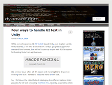 Tablet Screenshot of dylanwolf.com